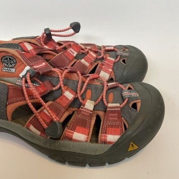 Keen Newport H2 Red Hiking Waterproof Slingback Sandal Women Size 9 - Picture 4 of 11